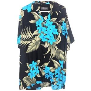 Hawaii Aloha Tropical Beach Floral Print Men’s Size XL